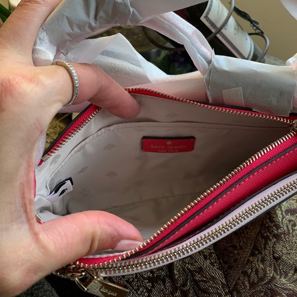 Authentic Kate Spade Saffiano leather top zip Crosby w large card holder - Picture 11 of 16